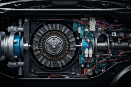 Unidad de propulsión eléctrica de un vehículo eléctrico, comúnmente conocida como e-axle o eje eléctrico