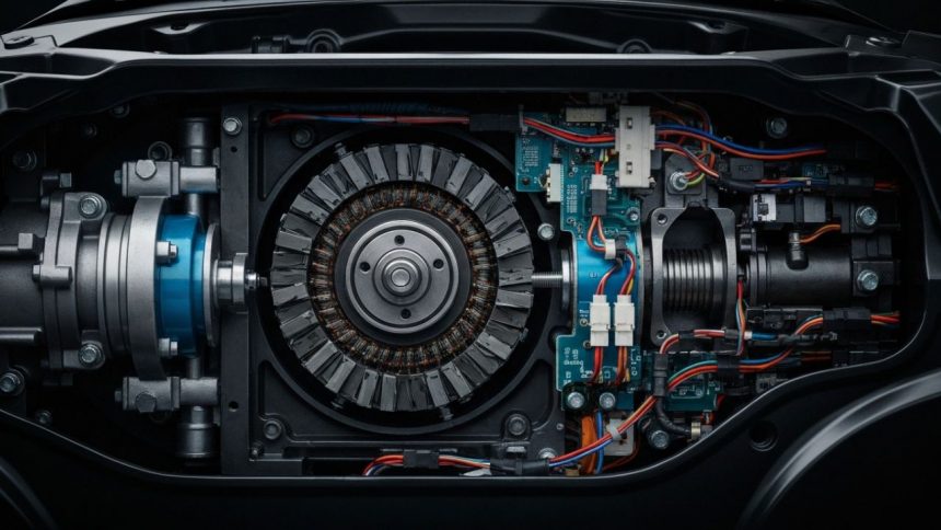 Unidad de propulsión eléctrica de un vehículo eléctrico, comúnmente conocida como e-axle o eje eléctrico